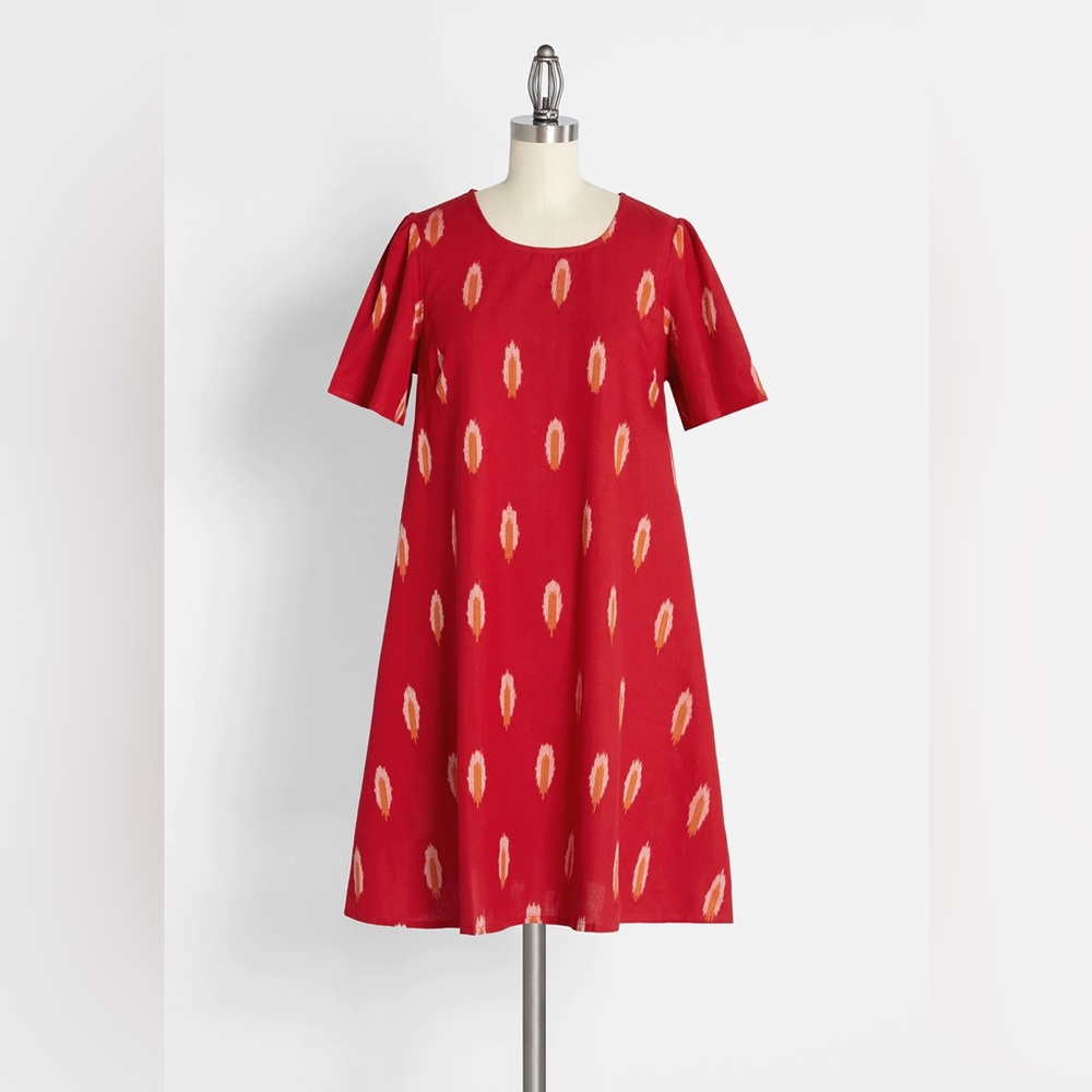 Mata Traders Red A-line dress